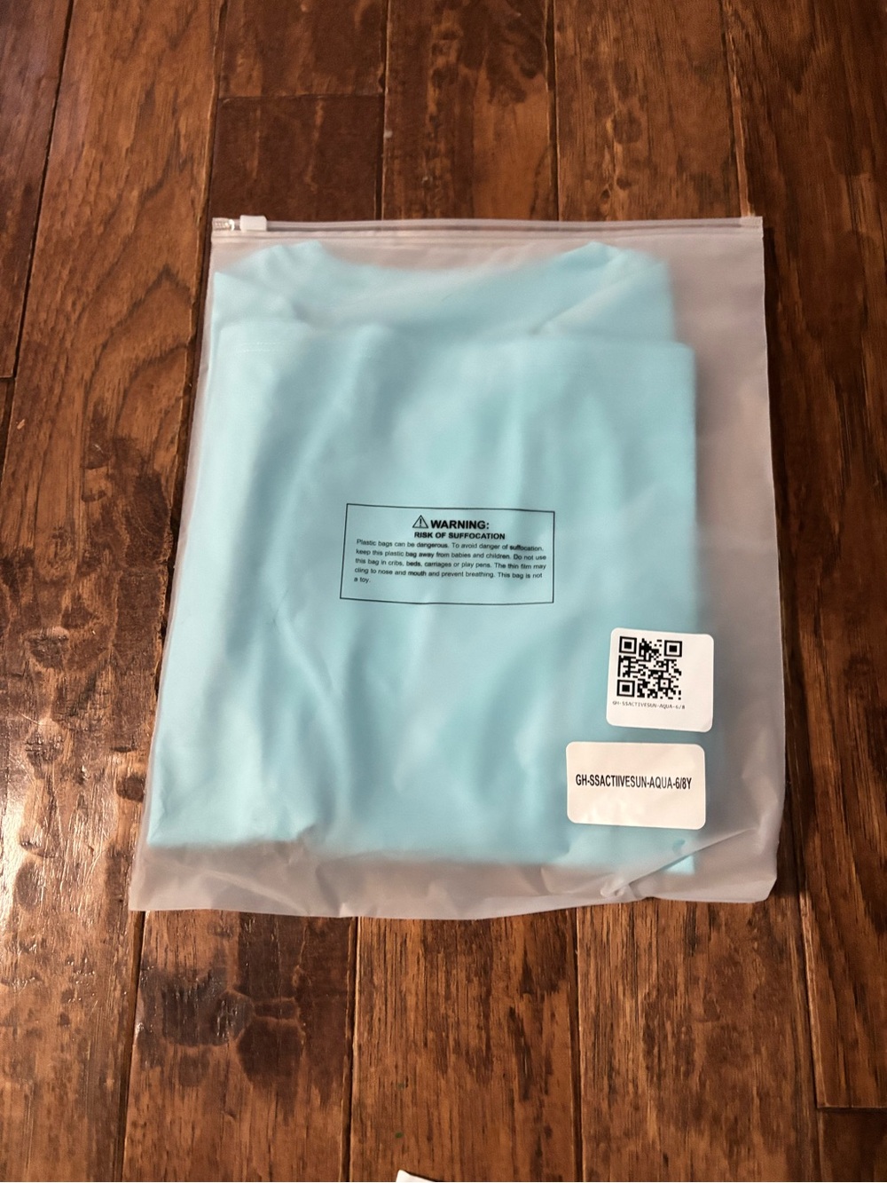 George Hats Size 6/8 Blue Short Sleeve Swim Rashguard